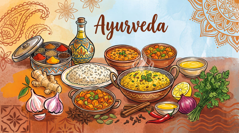 Vegetarische Ayurveda-Küche im Frühling